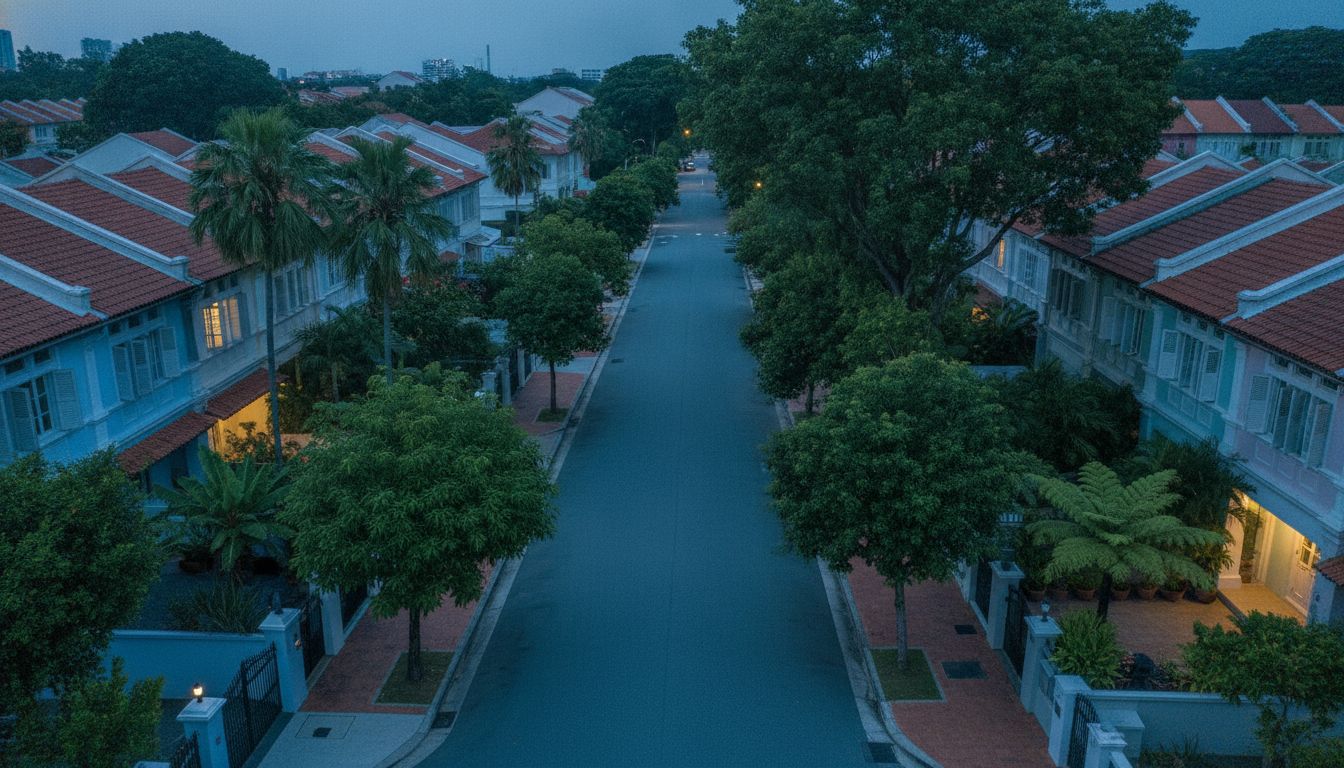 Quiet District 15 landed residential street