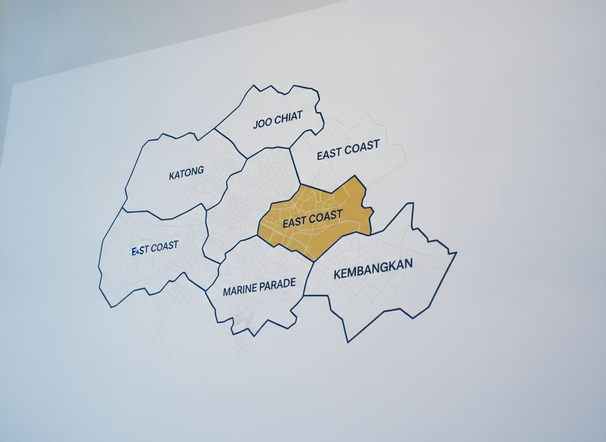 Map illustration showing District 15 neighbourhoods served